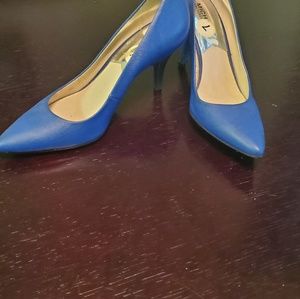 Michael kors blue heels shoe